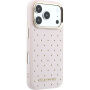 Karl Lagerfeld Perforated Gold Dots Etui z MagSafe do iPhone 17 Pro - różowy