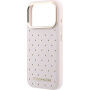 Karl Lagerfeld Perforated Gold Dots Etui z MagSafe do iPhone 17 Pro - różowy