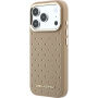 Karl Lagerfeld Perforated Gold Dots Etui z MagSafe do iPhone 17 Pro - beżowy