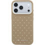 Karl Lagerfeld Perforated Gold Dots Etui z MagSafe do iPhone 17 Pro - beżowy