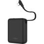 FIXED Zen 10 Loop powerbank ze zintegrowanym kablem USB-C i portami USB-C / USB-A - 10 000 mAh - czarny