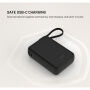 FIXED Zen 20 Loop powerbank ze zintegrowanym kablem USB-C i portami USB-C / USB-A - 20 000 mAh - czarny