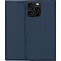 DUX DUCIS Etui z klapką Skin Pro do iPhone'a 16 Pro - ciemnoniebieski