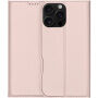 DUX DUCIS Etui Skin Pro z klapką do iPhone'a 16 Pro - różowe złoto