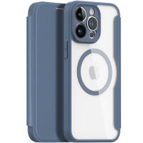 Etui z klapką DUX DUCIS Skin X z MagSafe dla iPhone 13 Pro Max - ciemnoniebieski