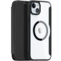Etui z klapką DUX DUCIS Skin X z MagSafe dla iPhone 15 Plus - czarne