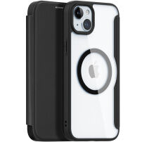 Etui z klapką DUX DUCIS Skin X z MagSafe dla iPhone 15 Plus - czarne