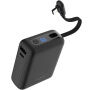 FIXED Zen 20 Loop powerbank ze zintegrowanym kablem USB-C i portami USB-C / USB-A - 20 000 mAh - czarny