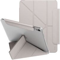 UNIQ Camden Lite etui zamykane z podstawką origami i miejscem na Apple Pencil do iPad 10,9" (2022) / 11" (2025) - beżowe