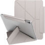 UNIQ Camden Lite etui zamykane z podstawką origami i miejscem na Apple Pencil do iPad Air 11" (2024-2026) - beżowe
