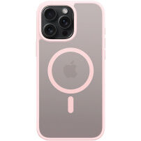 DUX DUCIS Matowe etui Yind z MagSafe do iPhone'a 15 Pro Max - różowe