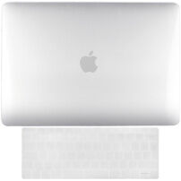 ENKAY 2w1 błyszcząca okładka i ultra cienkie etui EU klawiatury dla MacBook Pro 13" bez Touch Baru (A1706 / A1708 / A1989 / A2159) - czysty