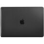 ENKAY 3w1 błyszczące etui z ultra cienkim etui klawiatury EU i zaślepkami portów dla MacBook Pro 13" z Touch Barem (A1706 / A1989 / A2159) - czarny