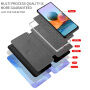 Pokrowiec flip ochronny z akwarelowym wzorem do iPhone 13 Pro Max - niebieskie