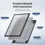 DUX DUCIS LCGM Series błyszczące transparentne Etui do MacBook Pro 16" (A2485 / A2780 / A2991 / A3186 / A3403 / A3428 / A3429) - czarny