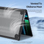 DUX DUCIS LCGM Series błyszczące transparentne Etui do MacBook Pro 16" (A2485 / A2780 / A2991 / A3186 / A3403 / A3428 / A3429) - czarny