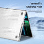 DUX DUCIS LCGM Series błyszczące, transparentne Etui do MacBook Pro 16" (A2485 / A2780 / A2991 / A3186 / A3403 / A3428 / A3429) - przezroczyste