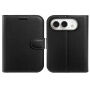 Etui zamykane ze skóry PU do iPhone Duo - czarne