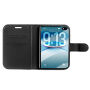 Etui zamykane ze skóry PU do iPhone Duo - czarne