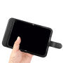 Etui zamykane ze skóry PU do iPhone Duo - czarne