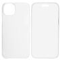Dwuczęściowe Etui zamykane na przód i tył do iPhone 15 Plus - przezroczyste
