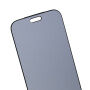 Matowe szkło hartowane Anti-Spy z czarną ramką do iPhone 18 Pro