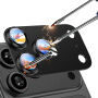 Rurihai Szkło hartowane z metalową ramką do ochrony soczewek aparatu dla iPhone 18 Pro Max - czarne