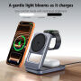 Q29 Qi2.2 3w1 składana magnetyczna Bezprzewodowy Podstawka do iPhone / Apple Watch / AirPods - 25W - biały
