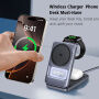 Q29 Qi2.2 3w1 składana magnetyczna Bezprzewodowy Podstawka do iPhone / Apple Watch / AirPods - 25W - biały
