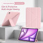 XDcase Etui zamykane Y-fold z origami podstawka i miejscem na Apple Pencil do iPad mini 6 / mini 7 - czarne