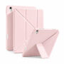XDcase Etui zamykane Y-fold z origami podstawka i miejscem na Apple Pencil do iPad Air 4 (2020) / Air 5 (2022) / Air 11" (2024-2026) - różowe