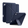 XDcase Etui zamykane Y-fold z Podstawka origami i miejscem na Apple Pencil do iPad Air 4 (2020) / Air 5 (2022) / Air 11" (2024-2026) - ciemnoniebieskie