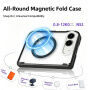 Matowe Etui z kolorową ramką i MagSafe do iPhone Duo - czarny