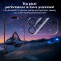 XDcase Szkło hartowane chroniące obiektyw tylnego aparatu do iPhone 18 Pro Max - czarne