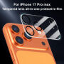 XDcase Szkło hartowane do ochrony soczewek tylnego aparatu dla iPhone 17 Pro Max - czarne