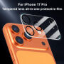 XDcase Szkło hartowane chroniące obiektywy tylnego aparatu do iPhone 17 Pro - czarne