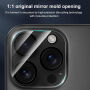 XDcase Szkło hartowane chroniące obiektywy tylnego aparatu do iPhone 15 Pro / 15 Pro Max - czarne