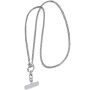 Metalowa smycz do mocowania do etui do iPhone - srebrna