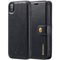 DG.Ming 2w1 odpinane flipowe etui zamykane do iPhone XS Max - czarne