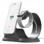 Aluminiowa stacja ładująca do Apple Watch i iPhone - szara