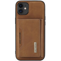 DG.Ming Etui 2w1 z odpinanym portfelem magnetycznym do iPhone 11 - brązowy