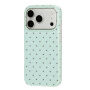 Etui ochronne w kropki do iPhone 17 Pro / 18 Pro - miętowy