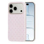 Etui ochronne w kropki do iPhone 17 Pro / 18 Pro - różowy