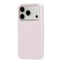 Etui ochronne w kropki do iPhone 17 Pro / 18 Pro - różowy