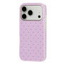 Etui w kropki do iPhone 17 Pro / 18 Pro - fioletowy