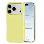 Etui ochronne w kropki do iPhone 17 Pro / 18 Pro - żółte
