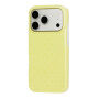 Etui ochronne w kropki do iPhone 17 Pro / 18 Pro - żółte