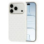 Etui ochronne w kropki do iPhone 17 Pro / 18 Pro - biały