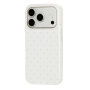 Etui ochronne w kropki do iPhone 17 Pro / 18 Pro - biały