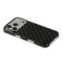 Etui ochronne w kropki do iPhone 17 Pro / 18 Pro - czarny